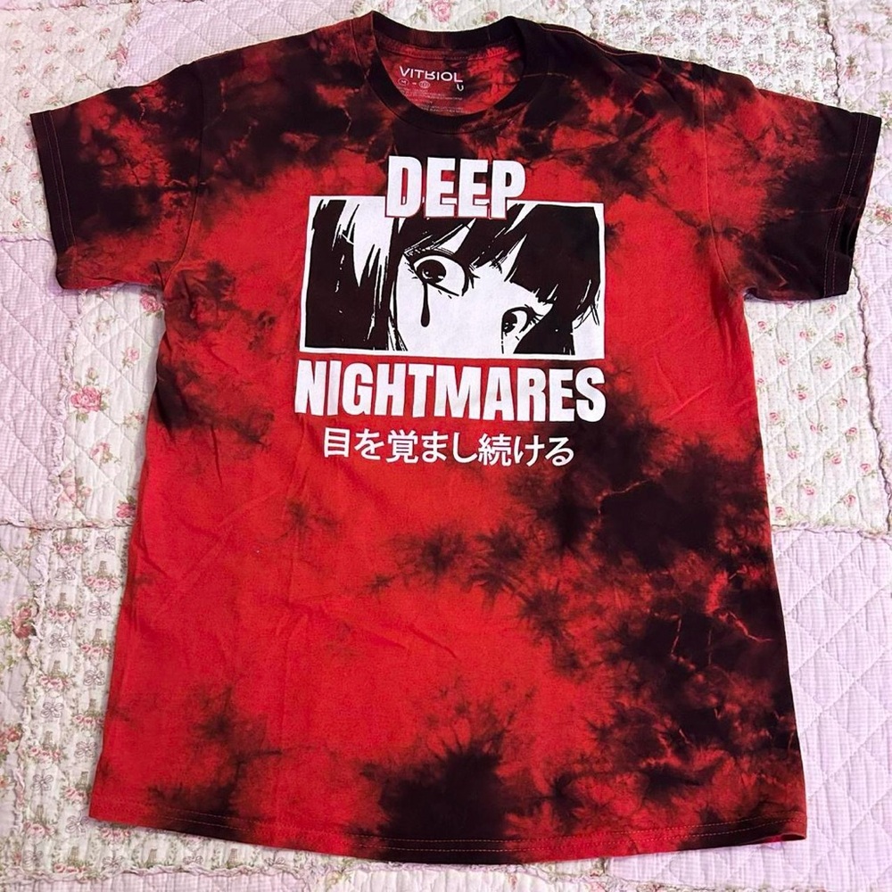 ✿ red anime graphic design tee >_<